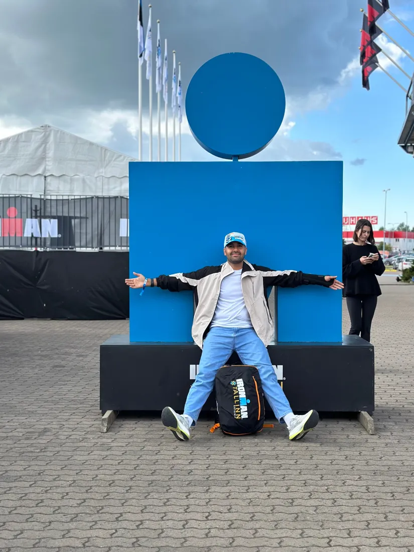 At the Ironman Tallinn race village