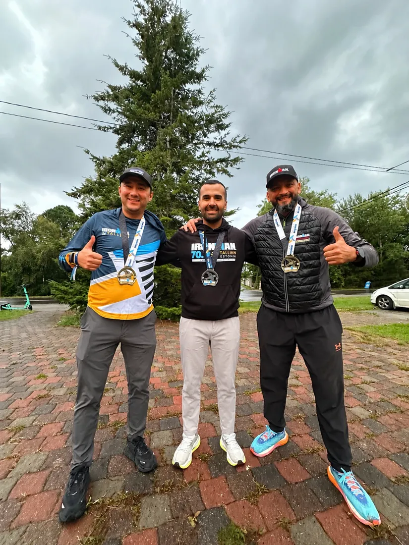 With Ironman 70.3 Tallinn finisher medals