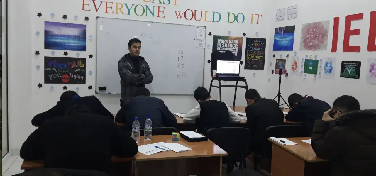 Ulugbek teaching a class